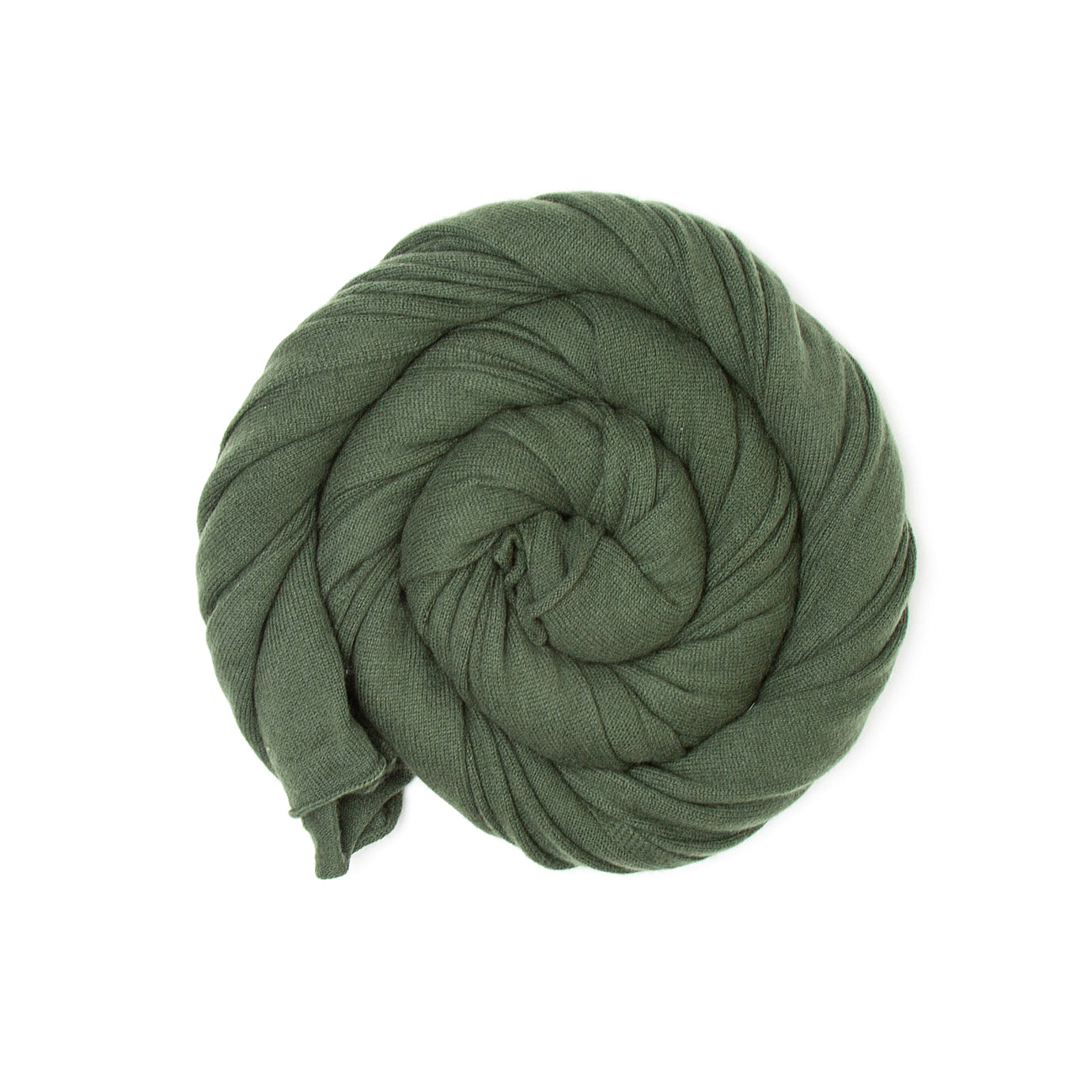 Dark Green Pure Cashmere Scarf