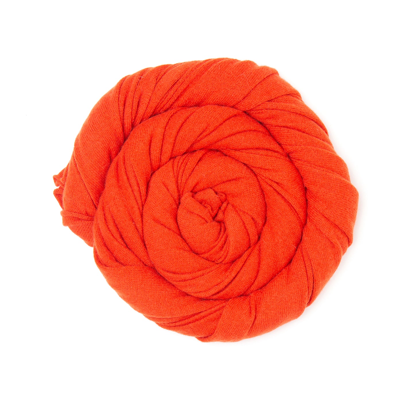 Orange Pure Cashmere Scarf