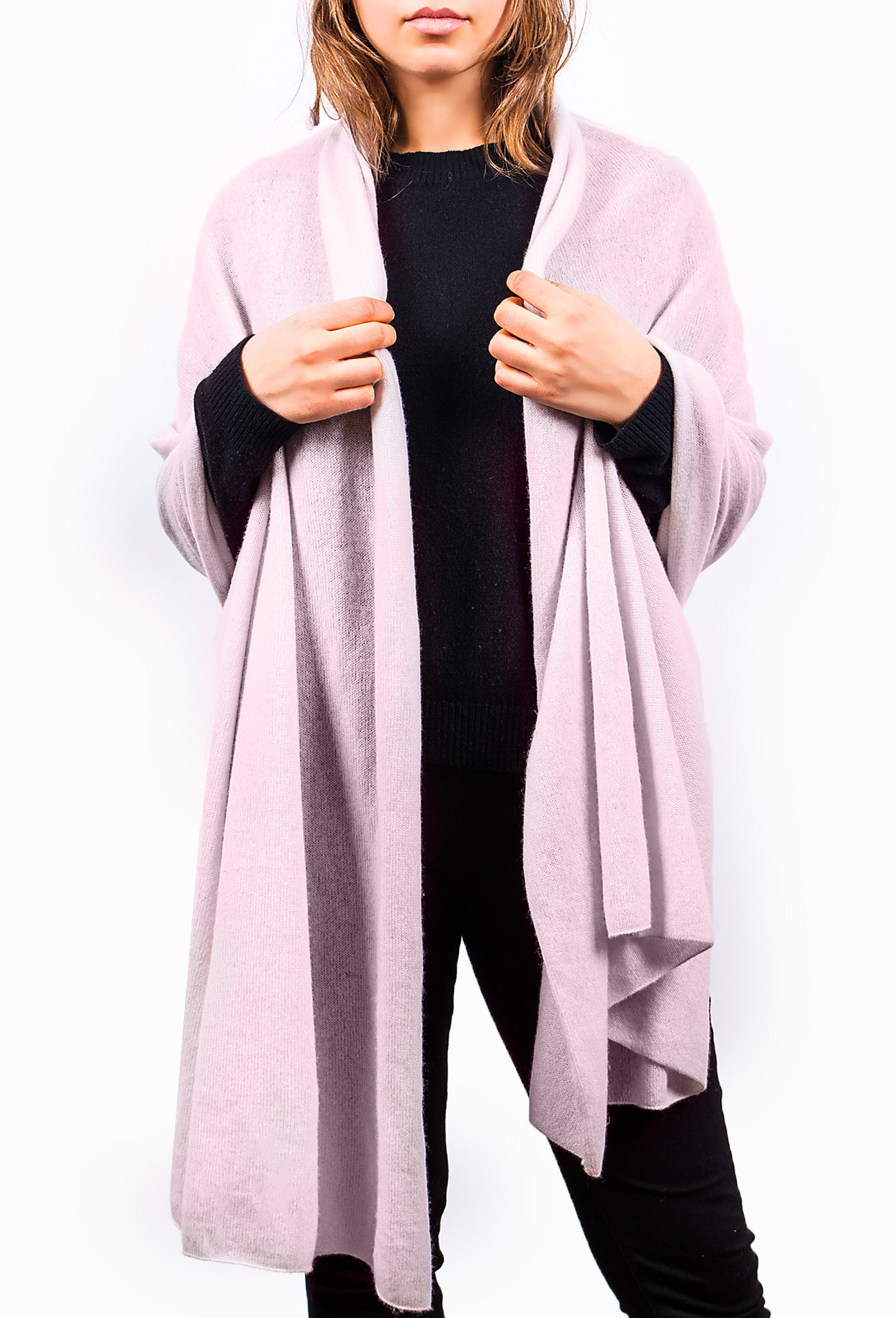 Dusty Rose Pure Cashmere Scarf