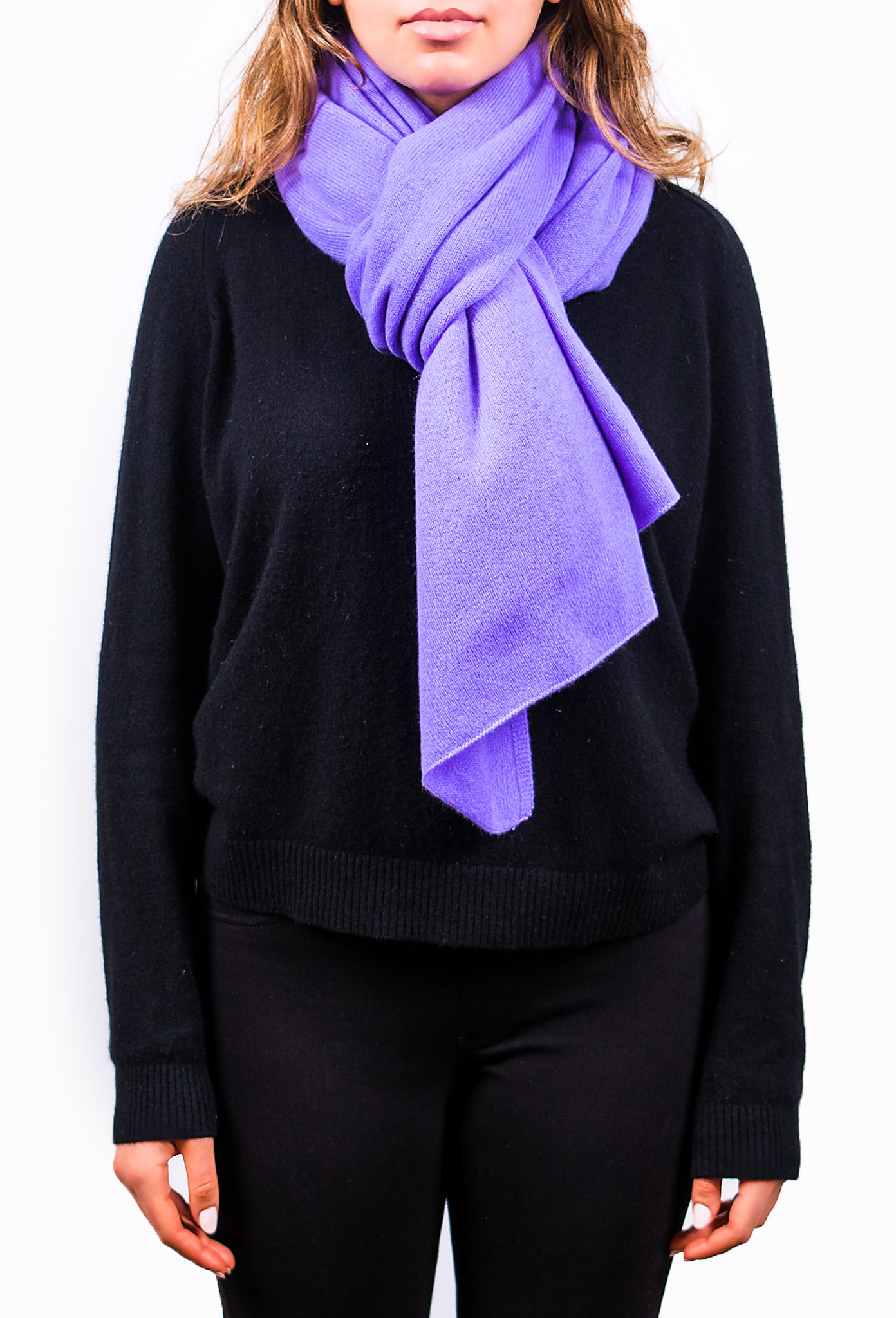 Mauve Pure Cashmere Scarf