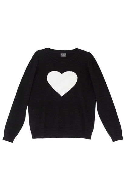 Pure Cashmere Heart Sweater